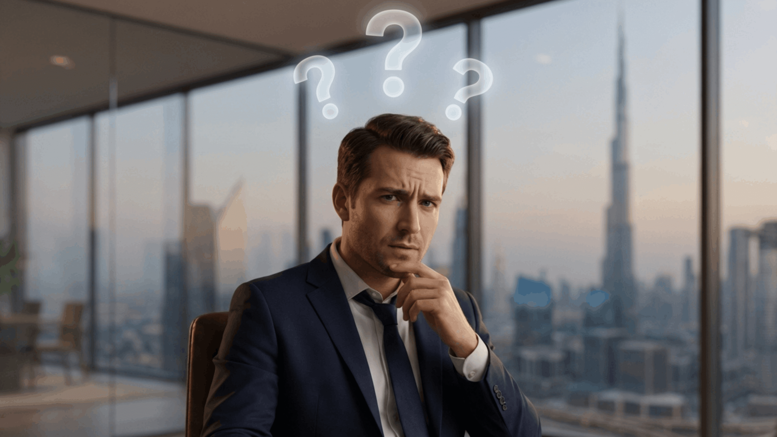 Dubai real estate market risk analysis 2026 showing investment uncertainty, property cycle fluctuations, and market correction indicators in Dubai skyline