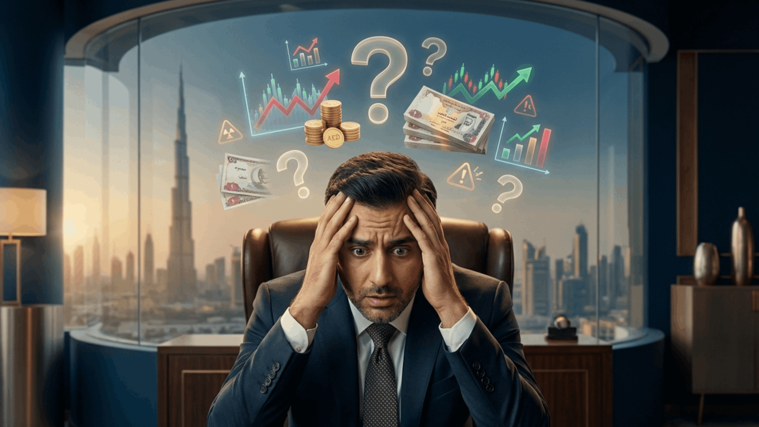 Dubai real estate market safety in 2026 showing secure investment environment, skyline of modern residential towers, and investor confidence in UAE property sector