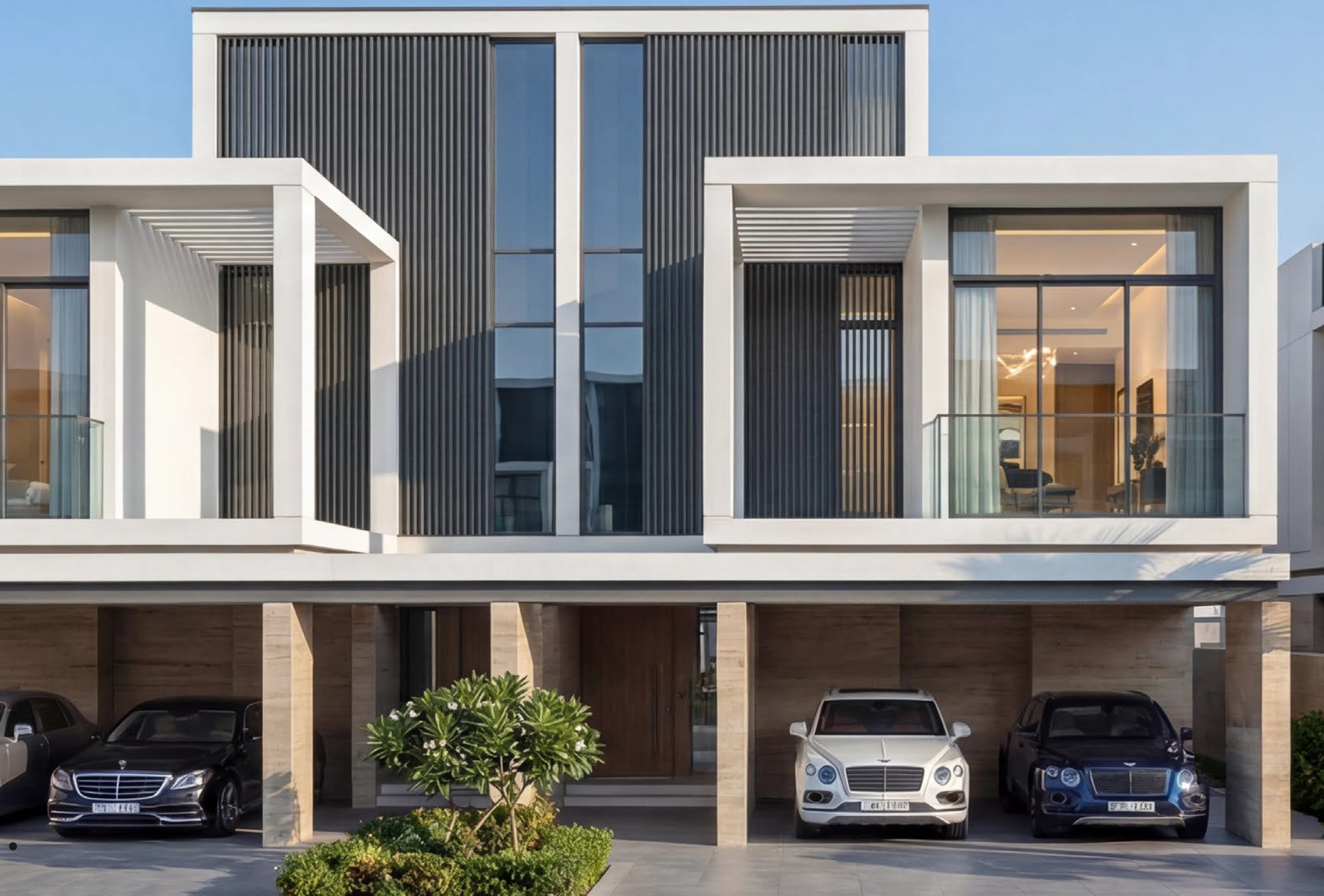 Sobha Sanctuary luxury villa community masterplan in Dubailand Dubai with green forest landscape