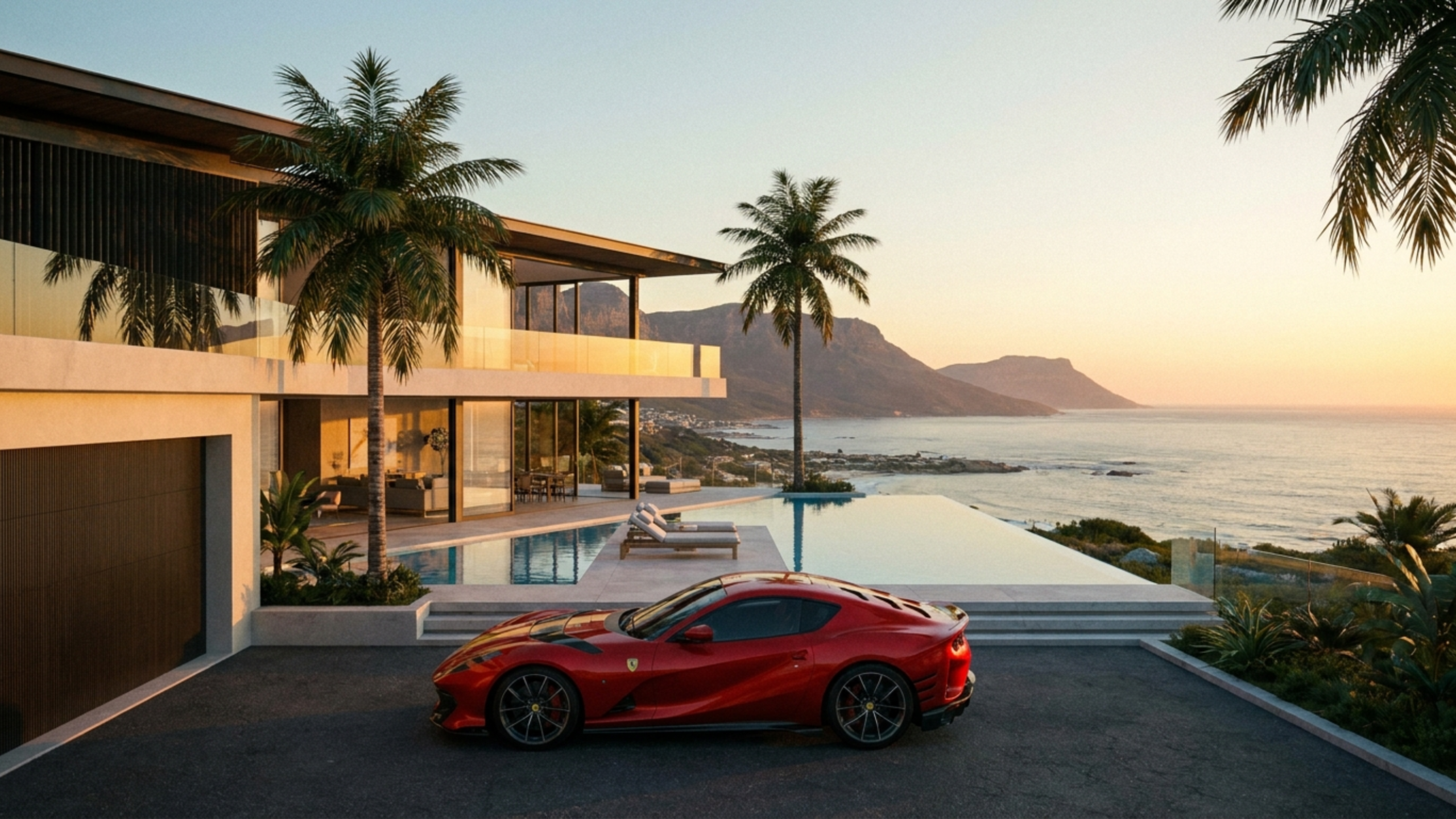 Luxury beachfront villas in Dubai with private beach access, infinity pools, and Arabian Gulf coastal views